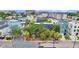 Aerial view of a vacant lot in a residential neighborhood at 66 Cooper St, Charleston, SC 29403