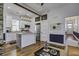 Modern kitchen with island and stainless steel appliances at 27 Allway St, Charleston, SC 29403