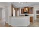 Kitchen features wood cabinets, granite countertops, and stainless steel appliances at 124 Sweet Alyssum Dr, Ladson, SC 29456