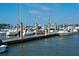 Several boats docked at the community's private marina at 2 Mcdonough Rd # F-2, Folly Beach, SC 29439