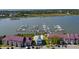Aerial view of marina and waterfront community at 2 Mcdonough Rd # F-2, Folly Beach, SC 29439