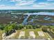 Aerial view of waterfront property with marsh views at 1089 Saltwater Cir, Johns Island, SC 29455