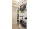 Laundry room with a stackable washer and dryer and storage at 1135 Harborgate Dr, Mount Pleasant, SC 29464