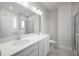 Bright bathroom boasts double sinks, a soaking tub, and a separate shower at 139 Dantzler Rd, Harleyville, SC 29448