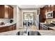 Open kitchen with stainless steel appliances and granite countertops at 157 Collared Dove Ct, Summerville, SC 29483
