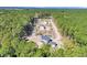 Aerial view of a new home community with several houses under construction at 517 Rendezvous Way, Huger, SC 29450