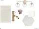 Bathroom design with white cabinets and gold fixtures at 452 Ripple Park Dr, Summerville, SC 29486
