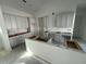 Unfinished kitchen with gray cabinets and island at 452 Ripple Park Dr, Summerville, SC 29486