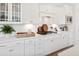 White kitchen with gas cooktop and quartz counters at 1661 Siloh Dr # 492, Mount Pleasant, SC 29466
