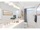 Bathroom with double vanity and walk-in shower at 1661 Siloh Dr # 492, Mount Pleasant, SC 29466