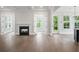 Spacious living room with hardwood floors and fireplace at 1400 Dahlia Rd, Mount Pleasant, SC 29464