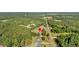 Aerial view of property showing home and road access at 1144 Old Mill Rd, Saint Stephen, SC 29479