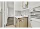 Small bathroom with a sink, toilet and access to another room at 1144 Old Mill Rd, Saint Stephen, SC 29479