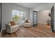 Bright office with two armchairs and built-in shelving at 4413 Palm Shadow Dr, Summerville, SC 29485