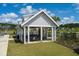White gazebo with seating and grill, perfect for outdoor gatherings at 4413 Palm Shadow Dr, Summerville, SC 29485