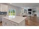 Modern kitchen with a large island and breakfast bar at 4413 Palm Shadow Dr, Summerville, SC 29485