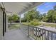 Private balcony overlooking parking lot and trees at 2317 Tall Sail Dr # 1007 G, Charleston, SC 29414