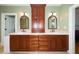 Bathroom boasts double sinks,built-in storage and an updated look at 3064 Marshgate Dr, Seabrook Island, SC 29455