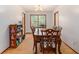 Charming dining room with a wood table and chairs, perfect for Gathering meals at 137 Fox Chase Dr, Goose Creek, SC 29445
