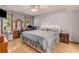 Relaxing main bedroom with a king-size bed and ensuite bathroom access at 137 Fox Chase Dr, Goose Creek, SC 29445