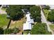 Aerial view showing house and large backyard at 110 Groves St, Walterboro, SC 29488