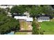 Aerial view showcasing home and neighborhood context at 110 Groves St, Walterboro, SC 29488