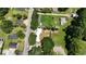 Aerial perspective of a house and surrounding properties at 110 Groves St, Walterboro, SC 29488