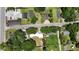 High-angle view of residential neighborhood with homes and streets at 110 Groves St, Walterboro, SC 29488