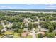 Aerial view of neighborhood with houses, trees, and a lake at 1213 Westward Dr, Goose Creek, SC 29445