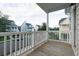 Deck overlooking a quiet residential street at 131 Tin Can Aly, Summerville, SC 29483