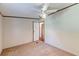 Well-lit bedroom with ceiling fan and access to hallway at 121 Paisan Rd, Summerville, SC 29483