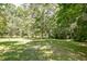 Peaceful backyard with lush greenery and a bird bath at 121 Paisan Rd, Summerville, SC 29483