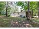 Single wide mobile home with covered porch and wooded surroundings at 121 Paisan Rd, Summerville, SC 29483