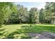Large backyard with lush trees and grassy areas at 121 Paisan Rd, Summerville, SC 29483