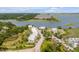 Aerial view of waterfront homes and river at 3025 Southerly Way, Johns Island, SC 29455