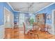 Charming dining room with hardwood floors and built-in hutch at 1374 Black River Dr, Mount Pleasant, SC 29466