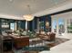 Luxurious club room with leather furniture and game tables at 609 King St # 740, Charleston, SC 29403