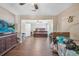 Spacious bedroom with wood flooring, ceiling fan, and large windows at 3264 Heaton Dr, Ladson, SC 29456