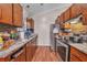 Galley kitchen with stainless steel appliances at 3264 Heaton Dr, Ladson, SC 29456