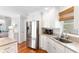Stainless steel appliances and granite countertops in this kitchen at 512 Carolina Blvd, Isle of Palms, SC 29451