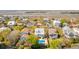 Aerial view of waterfront home with private pool, showcasing surrounding neighborhood at 512 Carolina Blvd, Isle of Palms, SC 29451