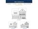 Three elevations of the Emerson floor plan, a 2-story home with 3-5 bedrooms and 2.5-4.5 baths at 5 Allamira Ln, Johns Island, SC 29455
