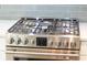 Stainless steel gas range with digital controls and a modern design at 1255 Hammrick Ln, Johns Island, SC 29455