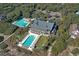 Community pool and clubhouse aerial view at 5532 Turtle Cove Ln, Kiawah Island, SC 29455