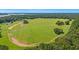 Aerial view of a large grassy training track at 4714 Gold Cup Ln, Hollywood, SC 29449