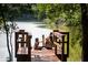 Wooden dock overlooking serene lake, perfect for relaxing at 1089 Keeper Ln, Summerville, SC 29485