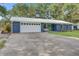 Newly painted blue house with white garage and driveway at 2071 S Shore Dr, Charleston, SC 29407