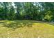Large grassy backyard with mature trees providing shade and privacy at 4418 Cindy Ln, North Charleston, SC 29418