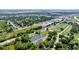 Aerial view of townhouses near waterway and city at 2312 Meridian Rd, North Charleston, SC 29405