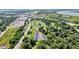 Aerial view of townhomes community near highway and industrial area at 2312 Meridian Rd, North Charleston, SC 29405
